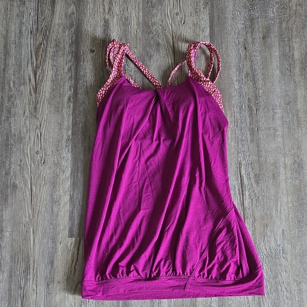 Lululemon Top Women's Pink Strappy Top